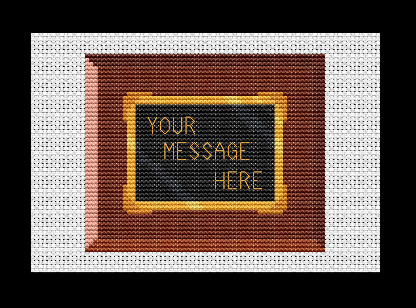 Award Plaque (Customizable) Cross-stitch, Made-To-Order