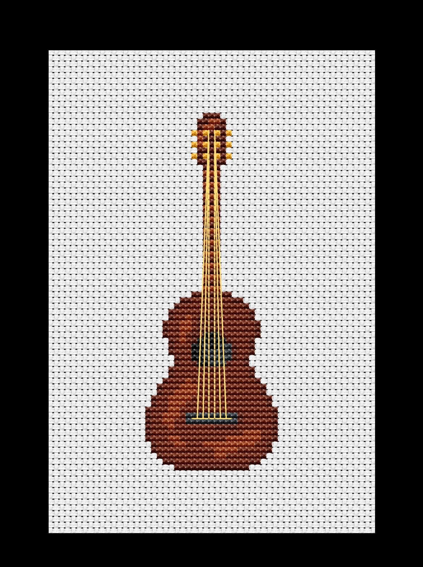 Guitar Cross-stitch, Made-To-Order