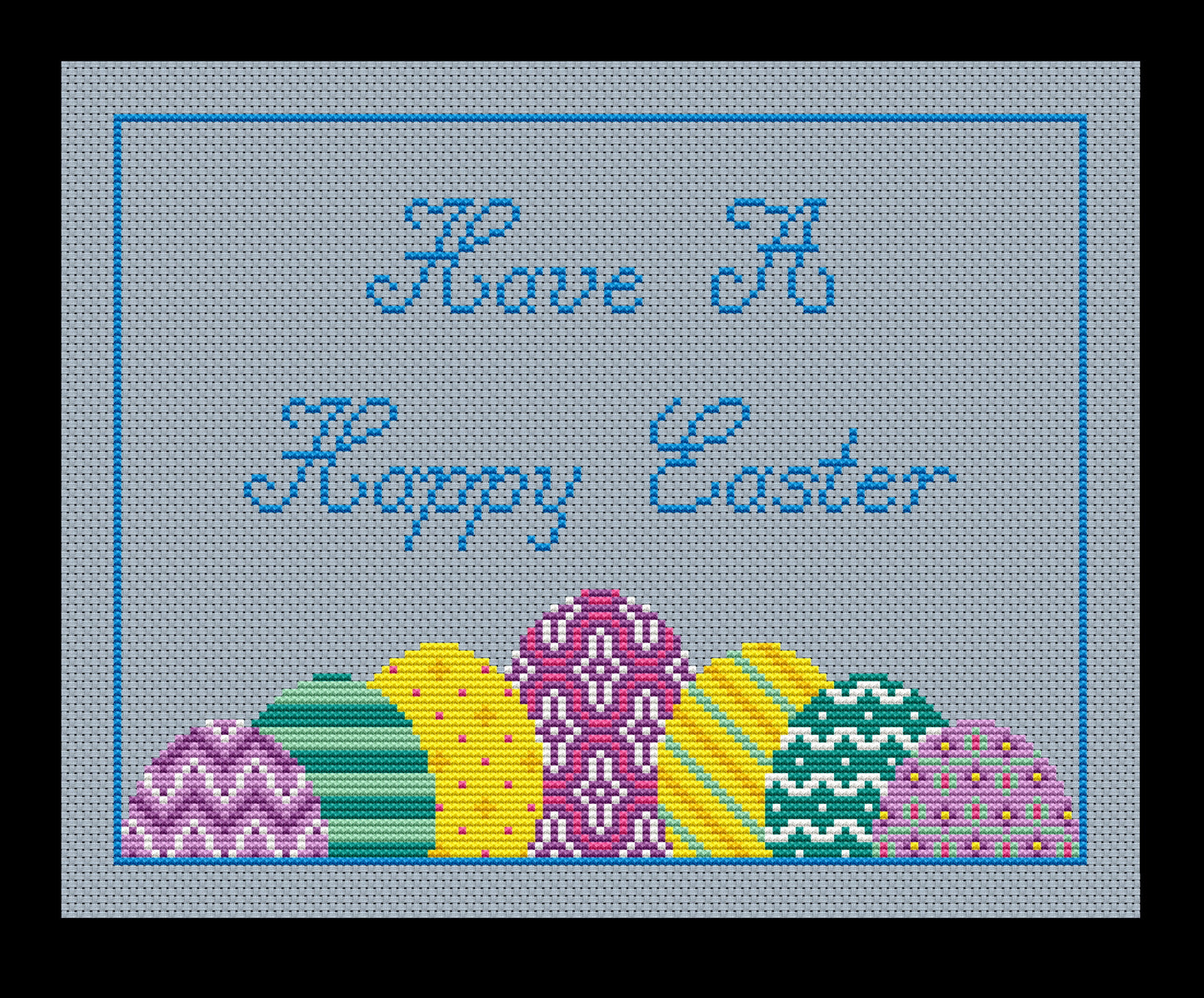Have A Happy Easter Cross-stitch, Made-To-Order