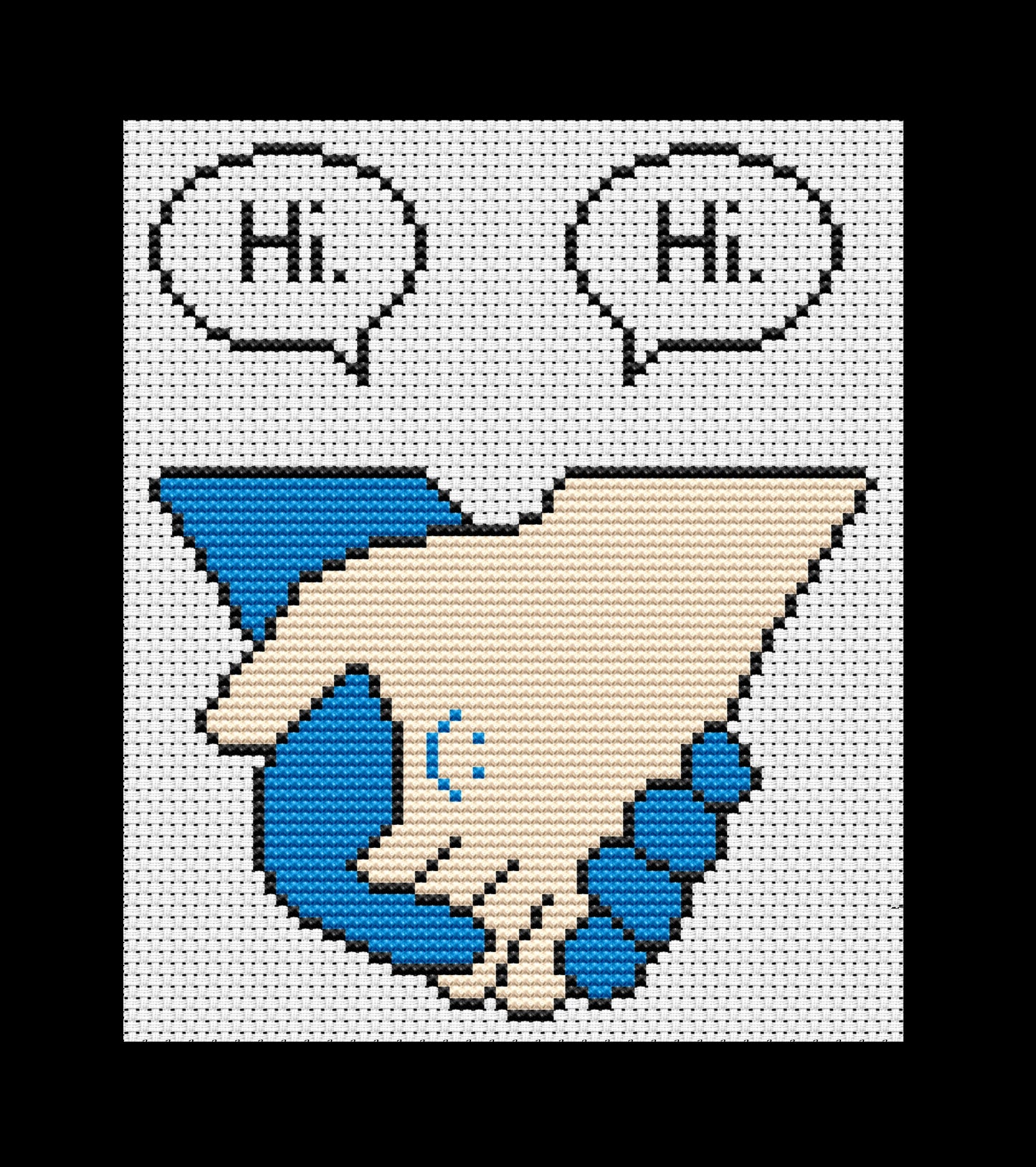 Heartstopper Hands Cross-stitch, Made-To-Order