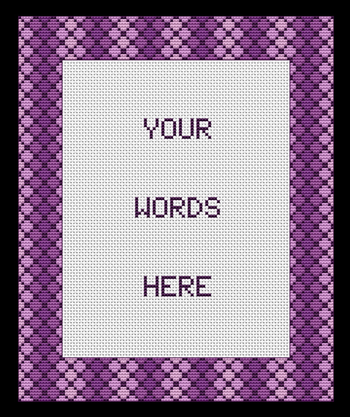 Lattice Border Cross-stitch, Made-To-Order