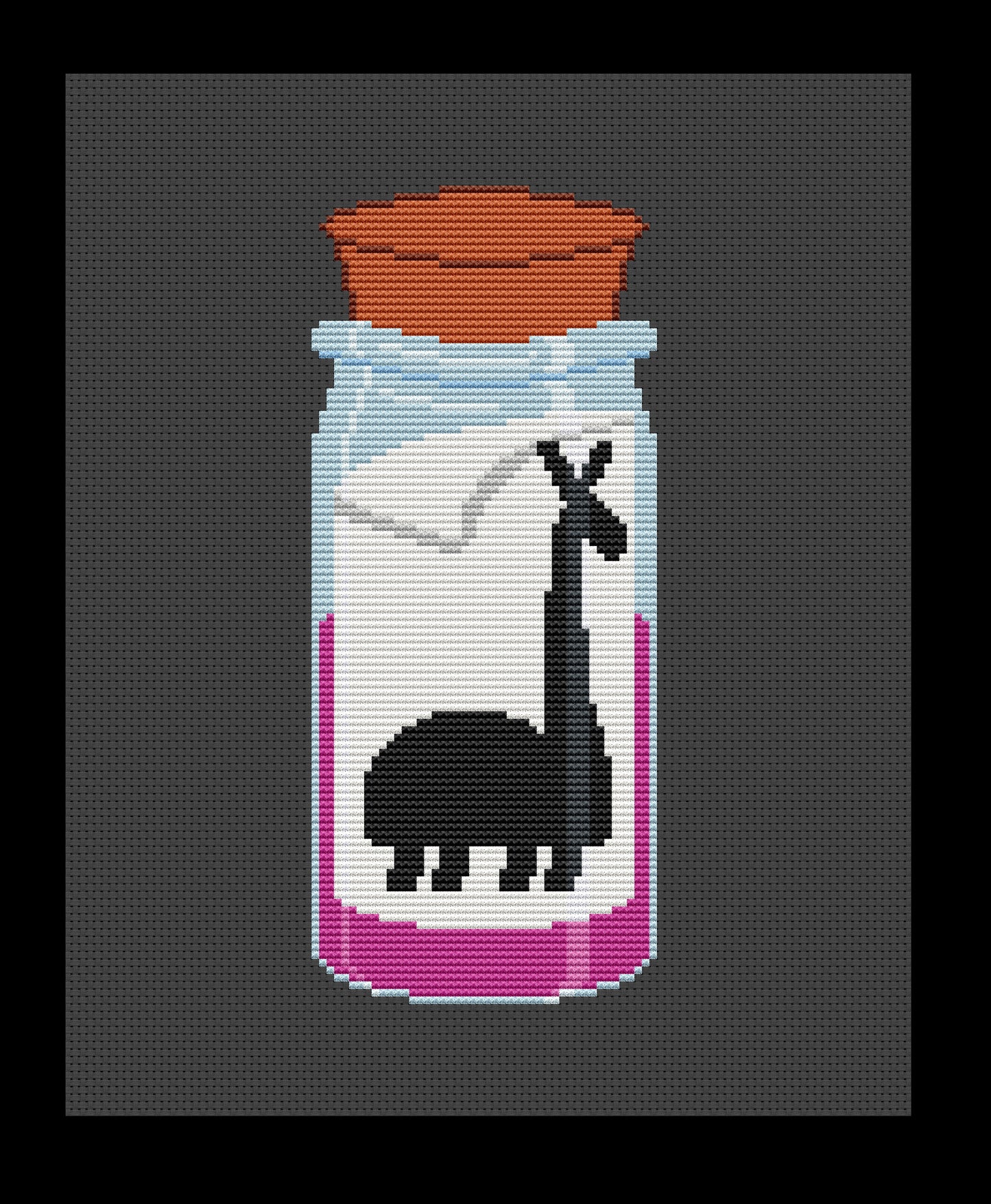 Llama Potion Cross-stitch, Made-to-Order (The Emperor's New Groove)
