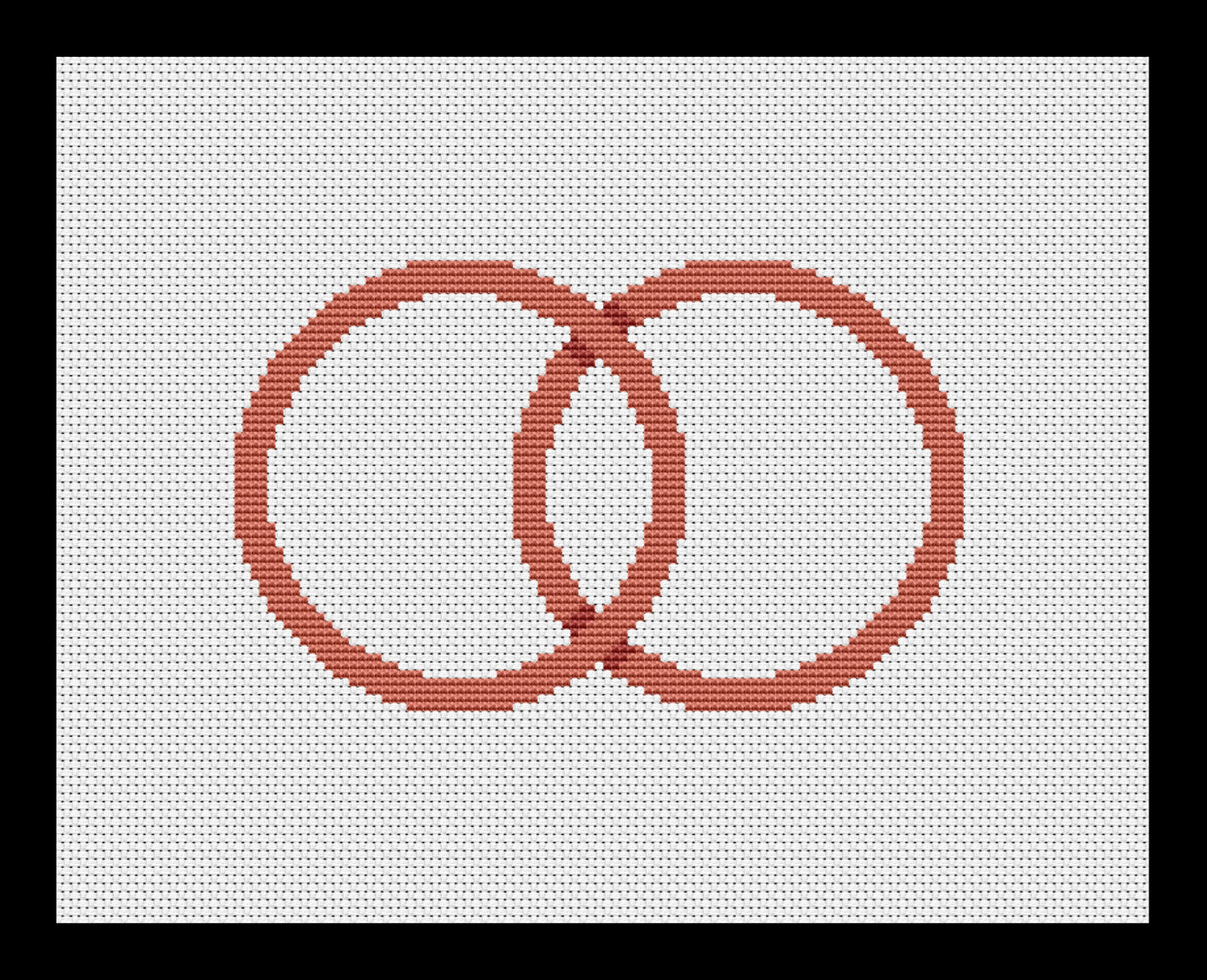 Wedding Rings Cross-stitch, DIY Kit