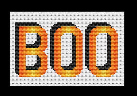 BOO Cross-stitch, Made-To-Order