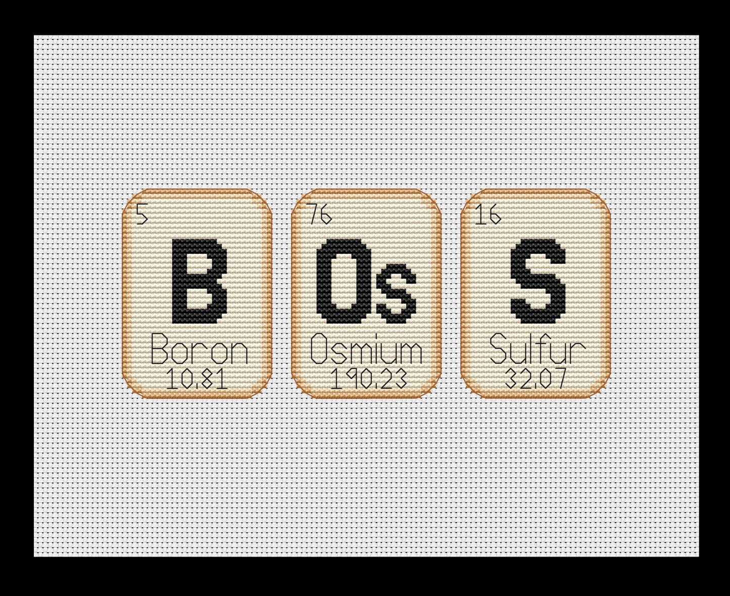 Boss Cross-stitch, Made-To-Order