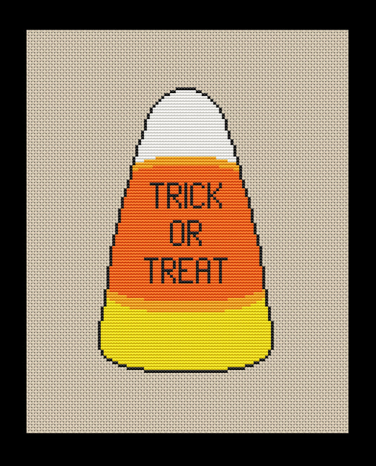 Candy Corn Cross-stitch, Made-To-Order