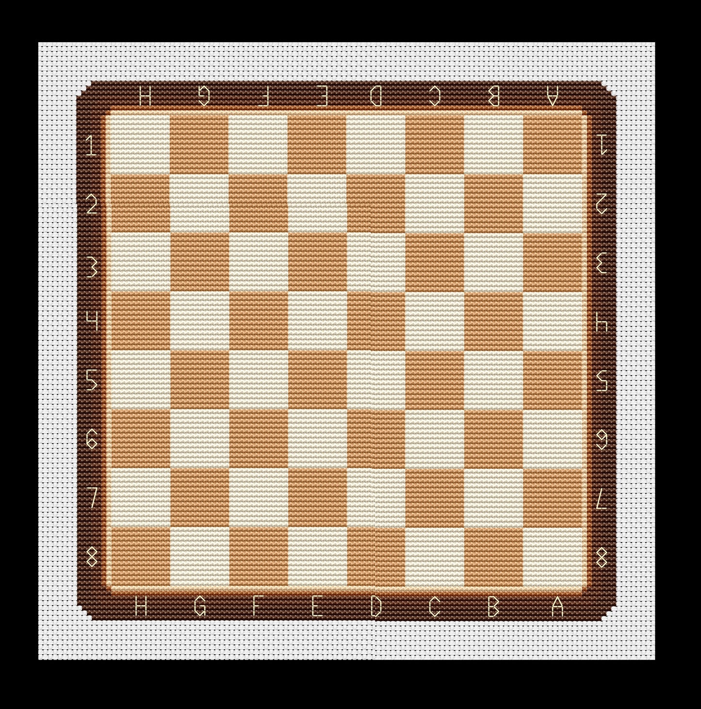 Chess/Checkers Game Board Cross-stitch, Made-To-Order