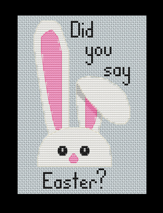 Easter Bunny Cross-stitch, Made-To-Order