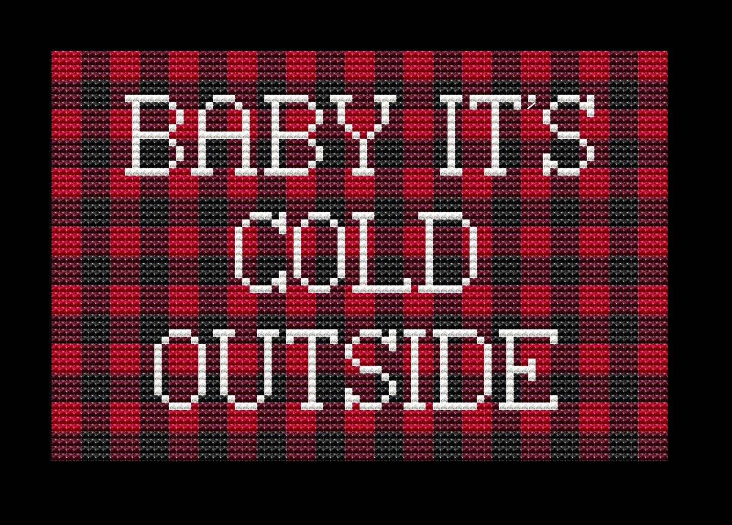 Winter Flannel Cross-stitch, Made-To-Order