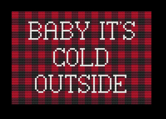 Winter Flannel Cross-stitch, Made-To-Order