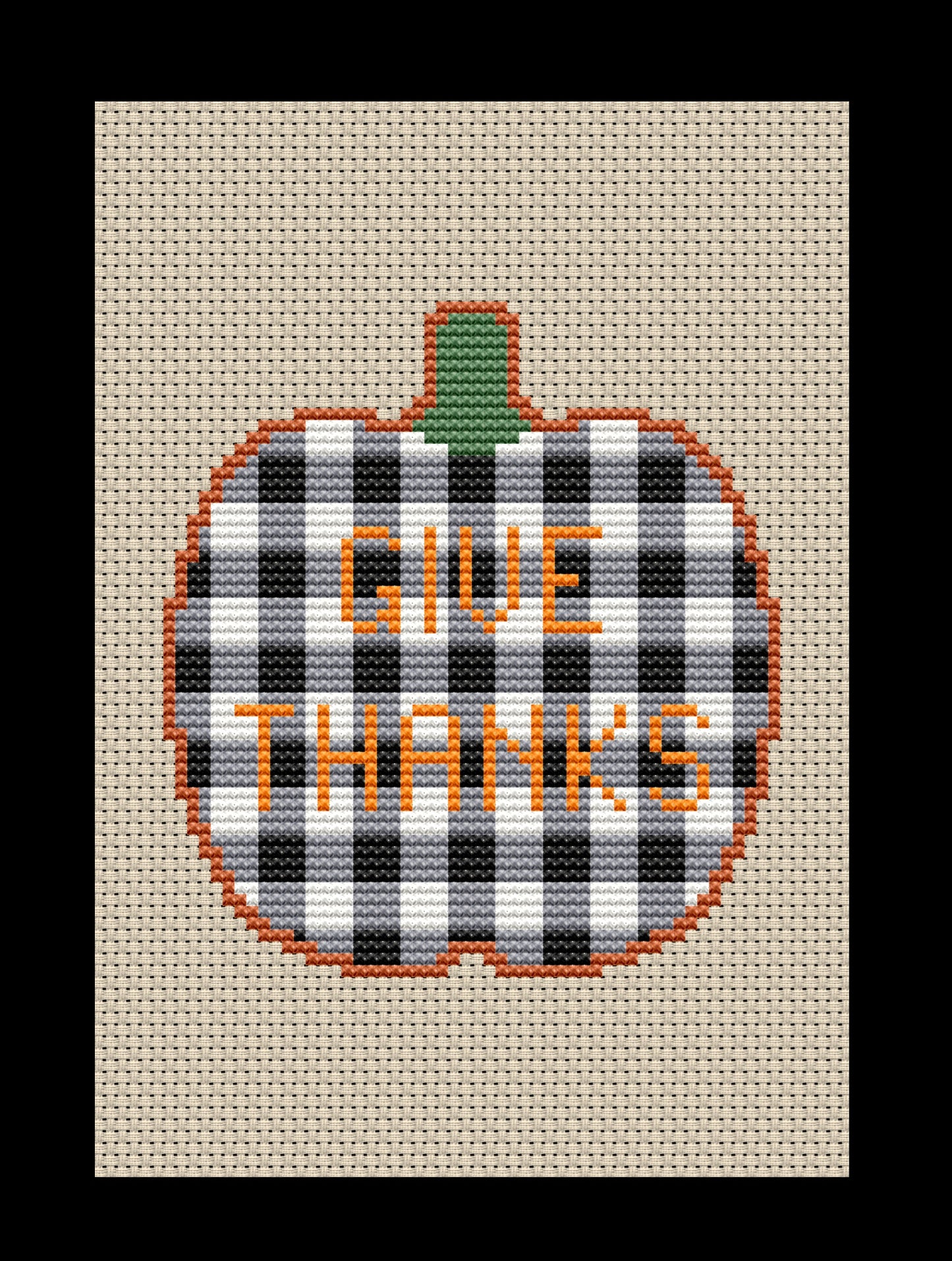 Give Thanks Cross-stitch, Made-To-Order