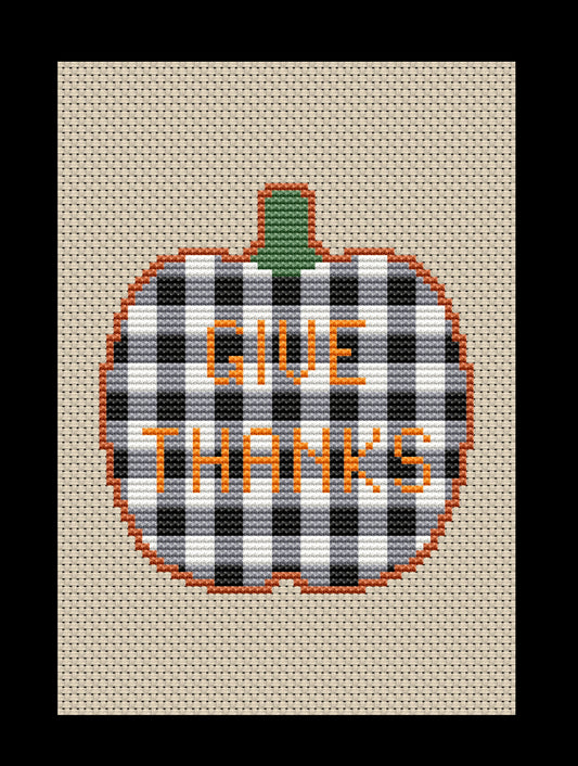 Give Thanks Cross-stitch, Made-To-Order