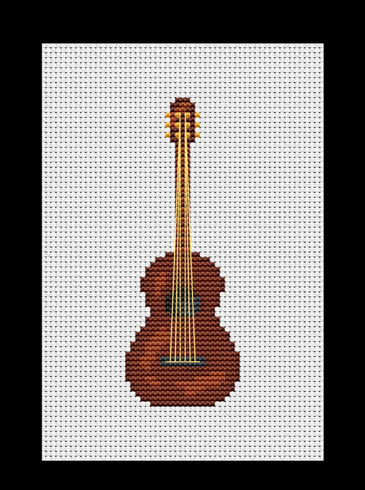 Guitar Cross-stitch, Made-To-Order