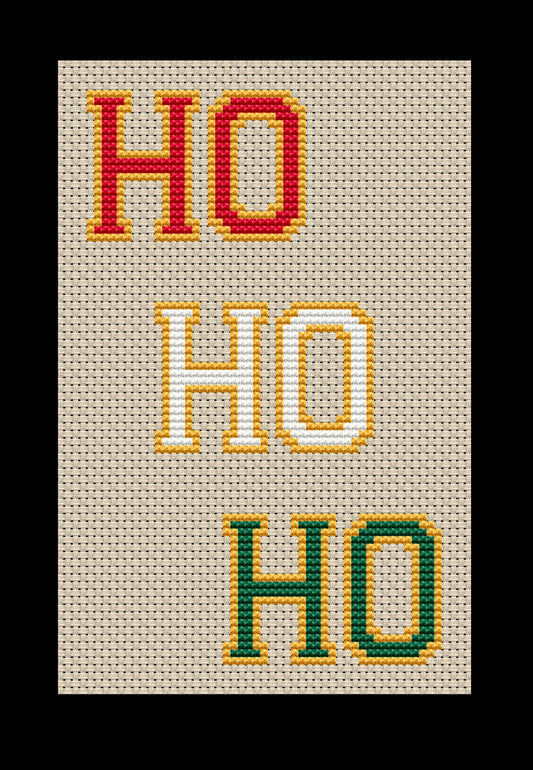 Ho Ho Ho Cross-stitch, Made-To-Order