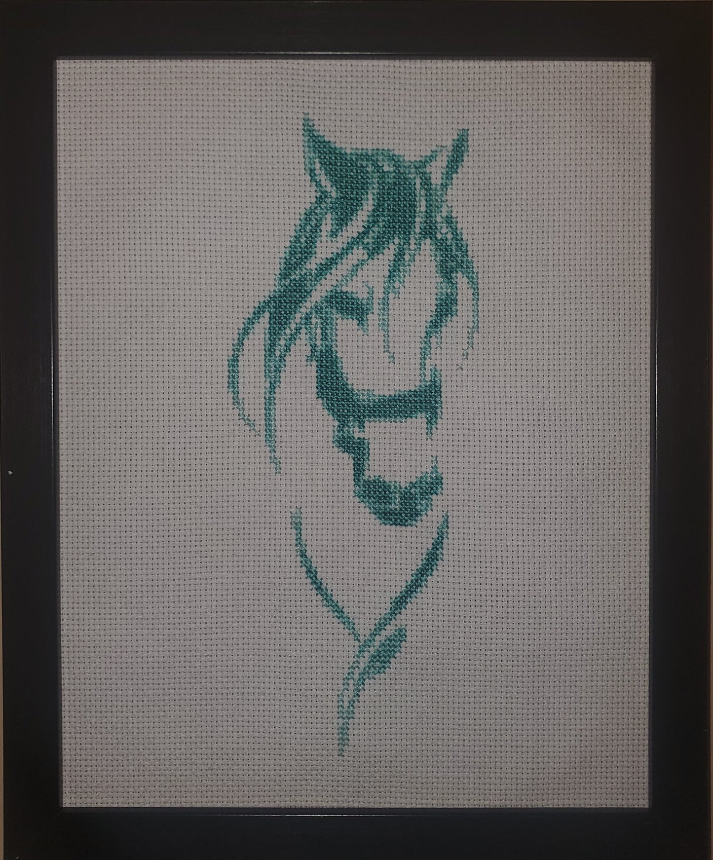 Horse Silhouette Cross-stitch, Ready To Ship