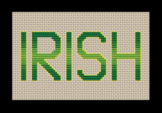 Irish Word Cross-stitch, Made-To-Order