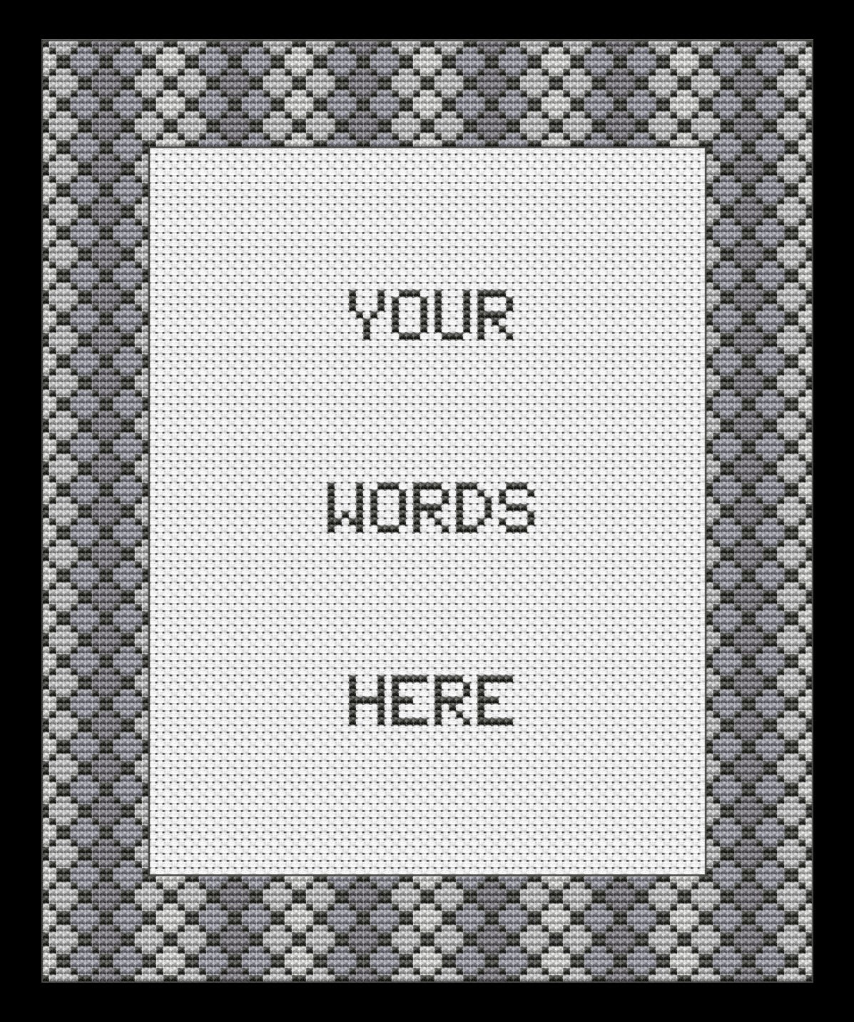 Lattice Border Cross-stitch, Made-To-Order