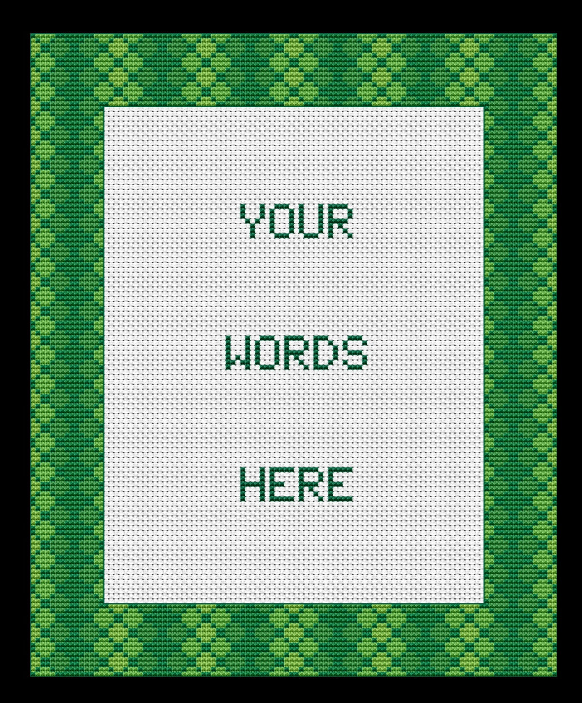 Lattice Border Cross-stitch, Made-To-Order