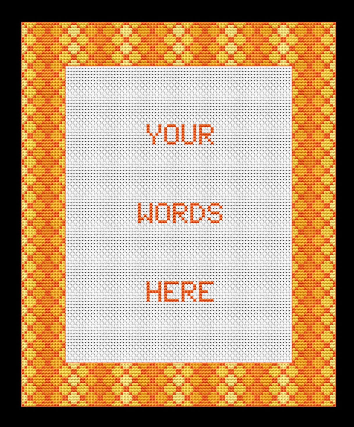 Lattice Border Cross-stitch, Made-To-Order