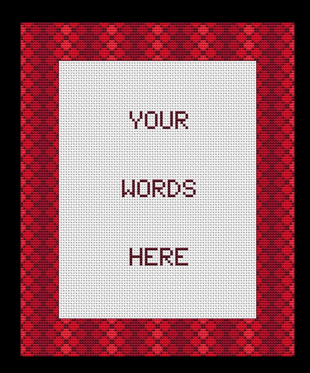 Lattice Border Cross-stitch, Made-To-Order