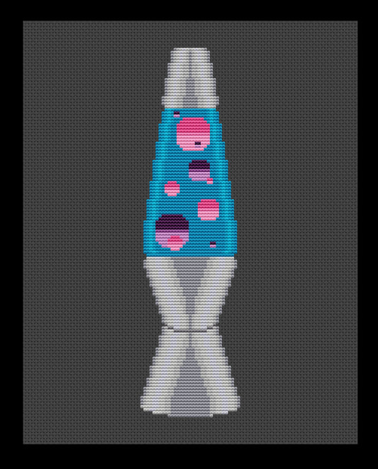 Lava Lamp Cross-stitch, Made-To-Order
