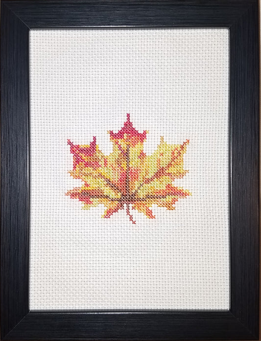 Autumn Leaf Variation Cross-stitch, Made-To-Order