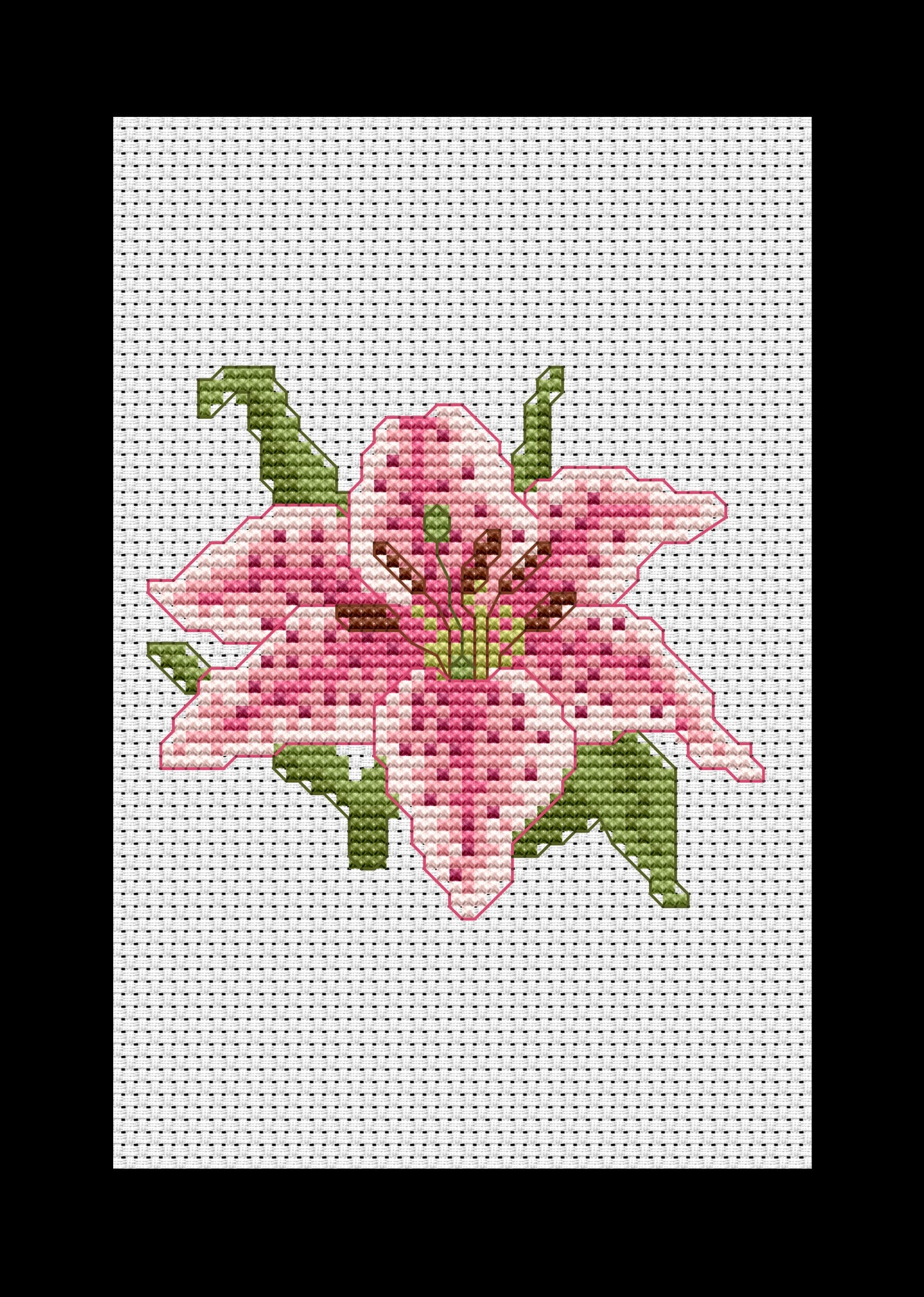 Lily Cross-stitch, Made-To-Order