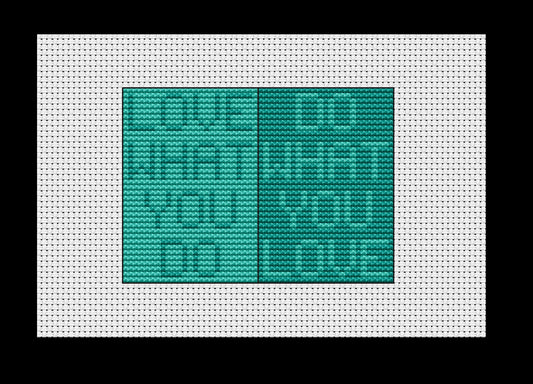 Do What You Love Cross-stitch, DIY Kit