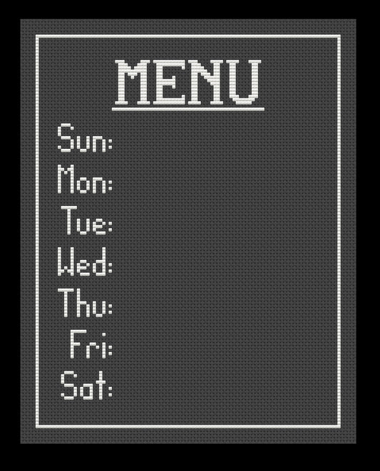 Menu Cross-stitch, DIY Kit