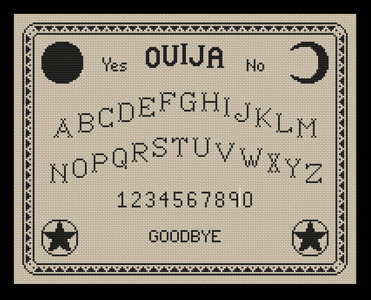 Ouija Game Board Cross-stitch, DIY Kit