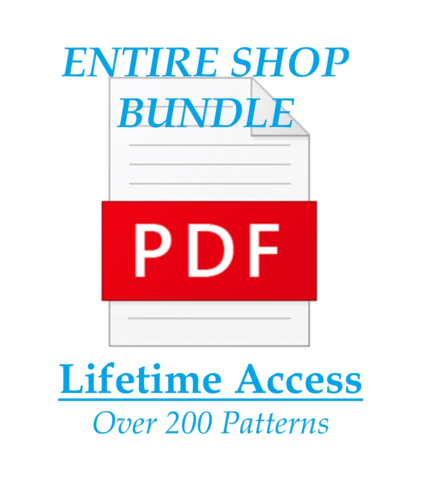 LIFETIME PDF ACCESS: Full access to our complete collection of over 270 designs