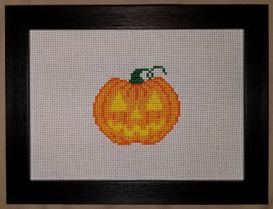Pumpkin Cross-stitch, Made-to-Order