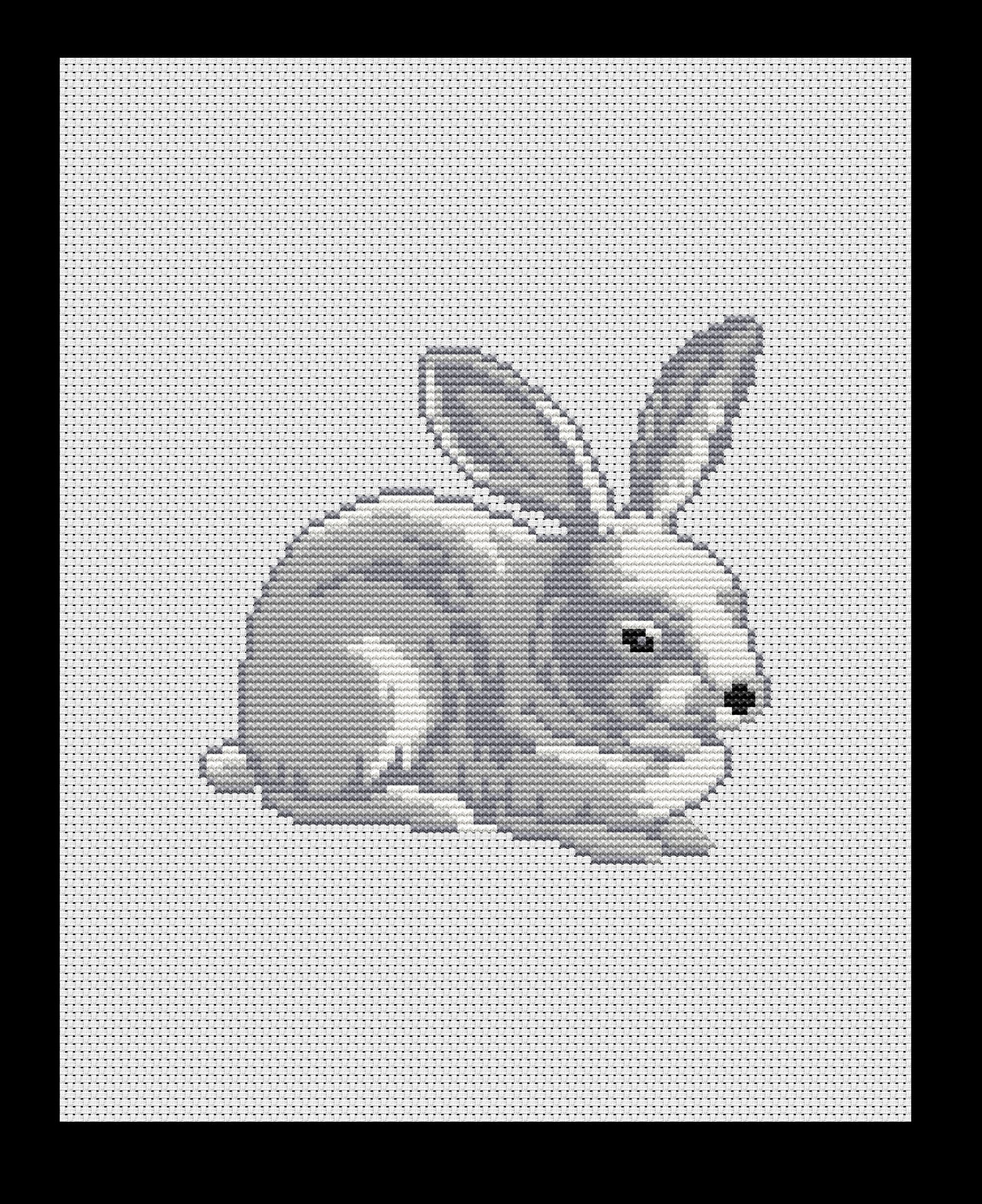 Rabbit Cross-stitch, Made-to-Order