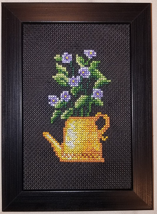 Violets Cross-stitch, Made-to-Order