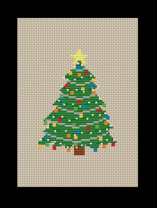 Christmas Tree Cross-stitch, Made-To-Order