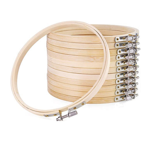 Bamboo Embroidery Hoop, 6 inches
