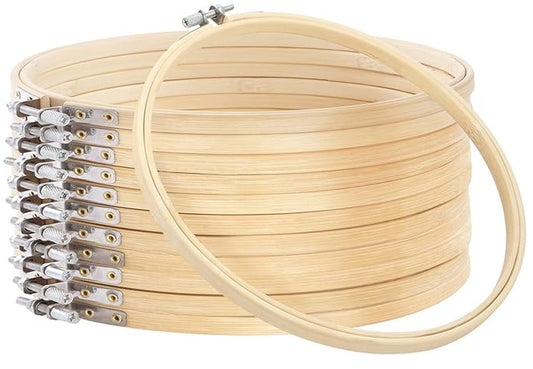 Bamboo Embroidery Hoop, 9 inches